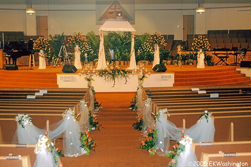 wedding in sanctuary